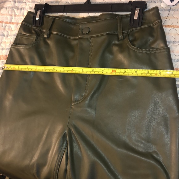 Green Faux Leather Pants - Picture 15 of 15